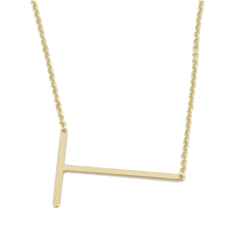 CAI Medium Sideways Initial Necklace