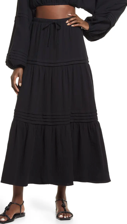 Charlie Holiday Tiered Skirt