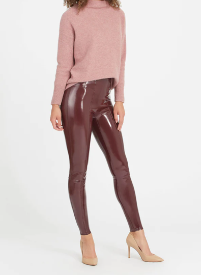 Spanx Faux Patent Leather Leggings Review and Styling - KatWalkSF