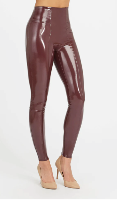 COMMANDO Faux patent-leather leggings