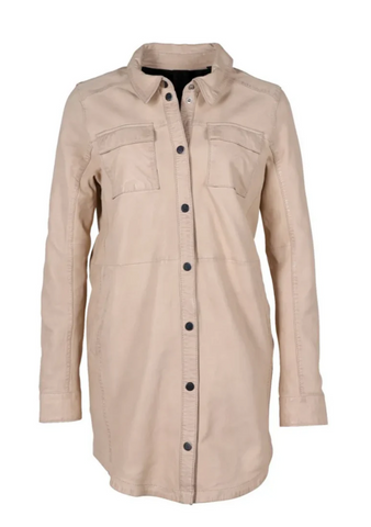 Sanctuary Leather Like Shirt Dress