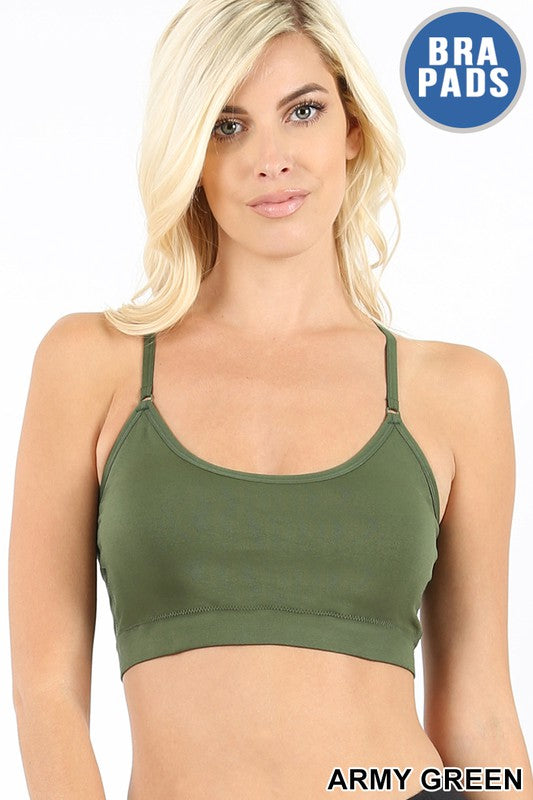 Cross Back Padded Seamless Bralette – Jules&JC