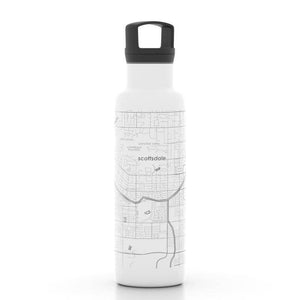 Well Told - Scottsdale AZ Map 21 oz Insulated Hydration Bottle