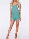 Chaser Cool Jersey Strapless Smocked Short Romper