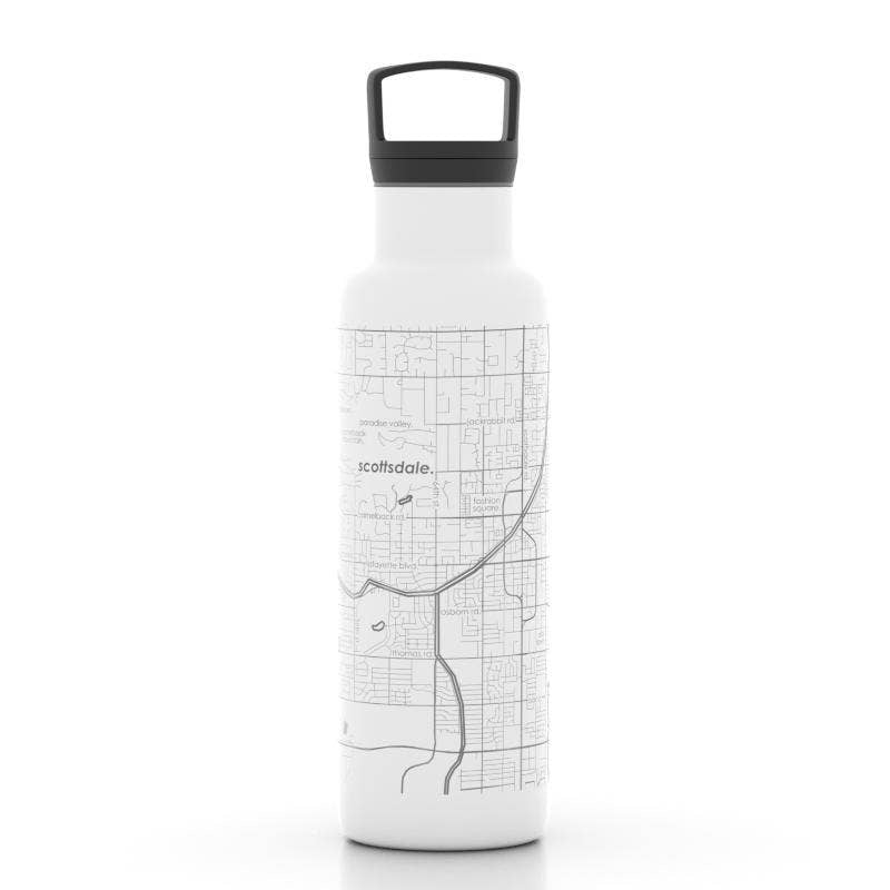 Well Told - Scottsdale AZ Map 21 oz Insulated Hydration Bottle