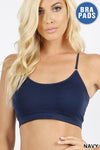 Cross Back Padded Seamless Bralette