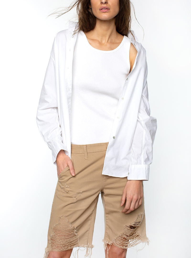 Serra "The Great White" Oversize Button Down Shirt